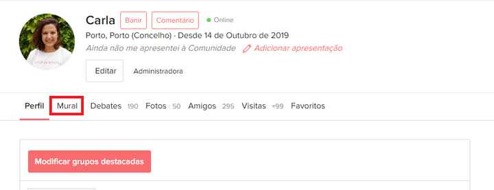 Como usar o mural e deixar posts/mensagens a outras noivinhas(os)? - 1