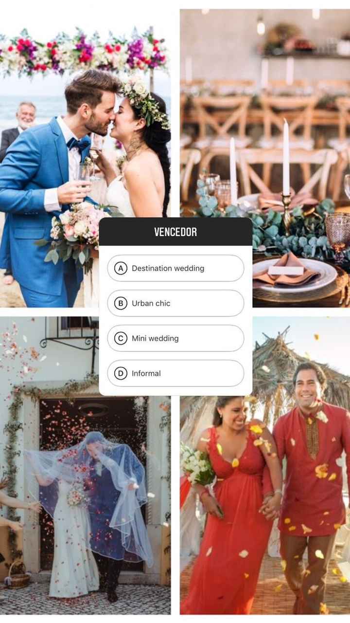 Que estilo de casamento vence? - 1