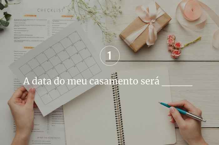 O data do meu casamento será ________ - 1