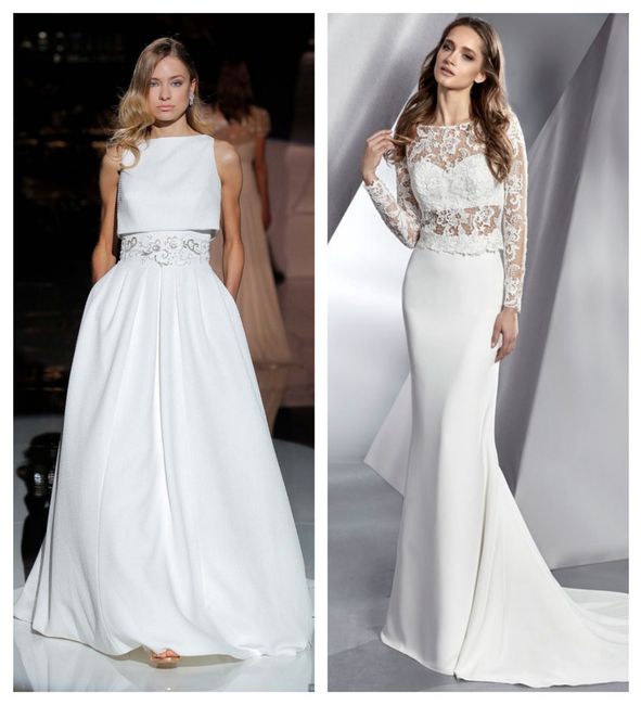 Vestidos de noiva de duas peças: sim ou não? 🧐 1