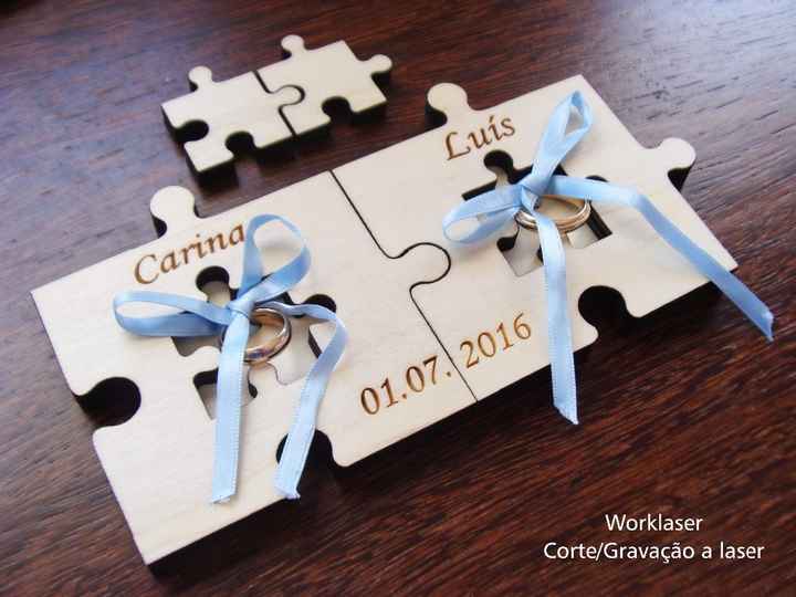 porta alianças puzzle
