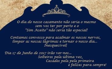 Convite Família / Padrinhos