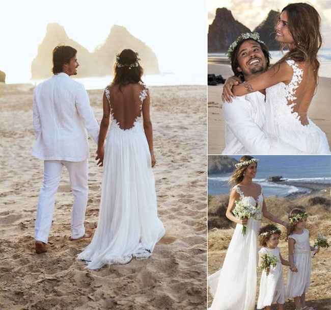 noivos de praia
