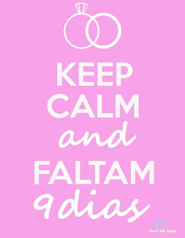 Keep calm, se conseguirem :)