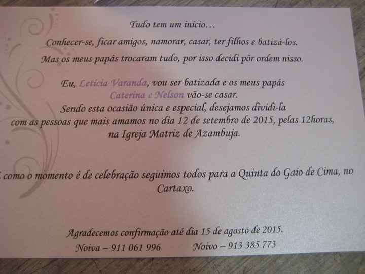 O meu convite aberto (texto)