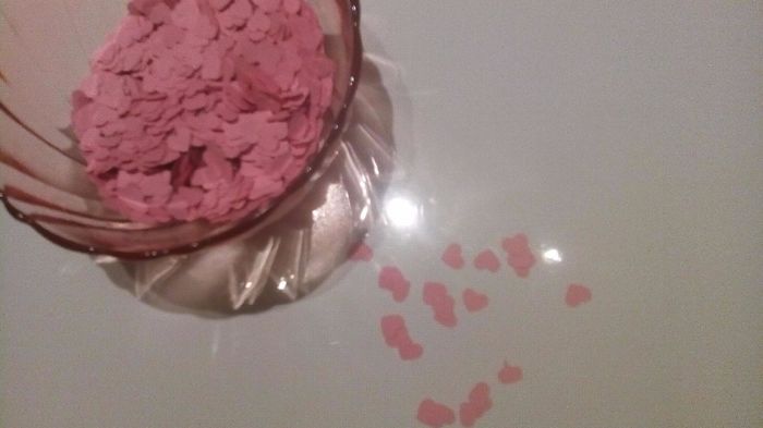 Mini corações arroz