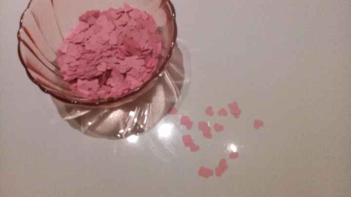 Mini corações arroz