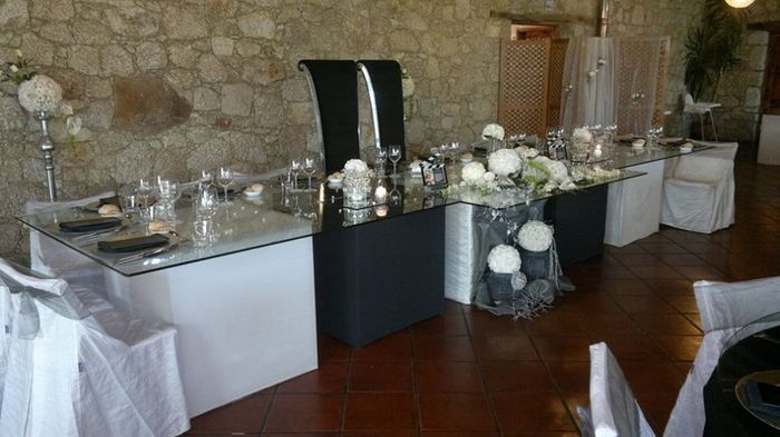 a mesa dos noivos