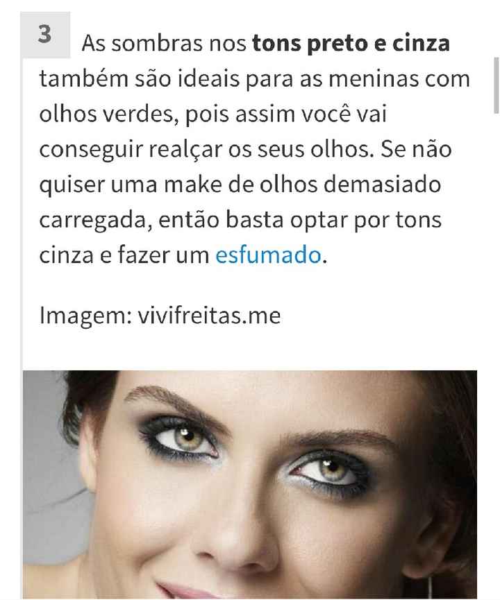 Maquilhagem para olhios verdes - 1
