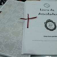 livro de atividades frente e verso