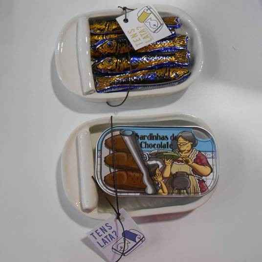 7. Sardinhas enlatadas de chocolate