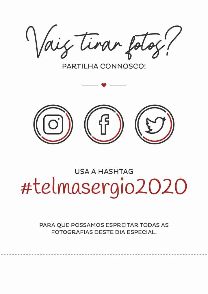 Detalhes para o dia C: Placa de #hashtag ✔️ - 2