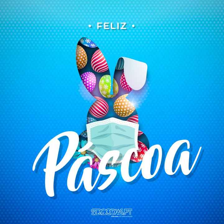 Feliz Páscoa ... com distanciamento 🐰💕 - 1