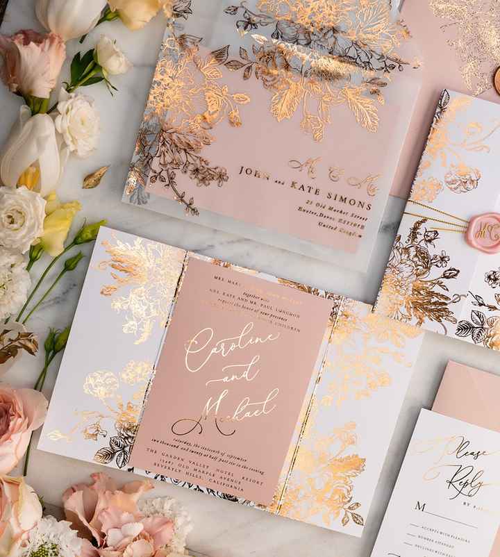 Outubro é Rosa - Convites de Casamento 🎗️ - 1
