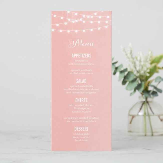 Outubro é Rosa - Menu/ementa de Casamento 🎗️ - 5