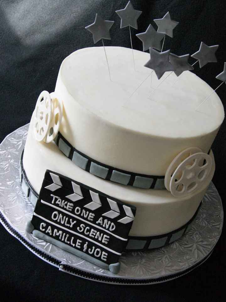 Dia Mundial do Cinema: 5 inspirações de Bolos de Casamento 👀🎬 - 5