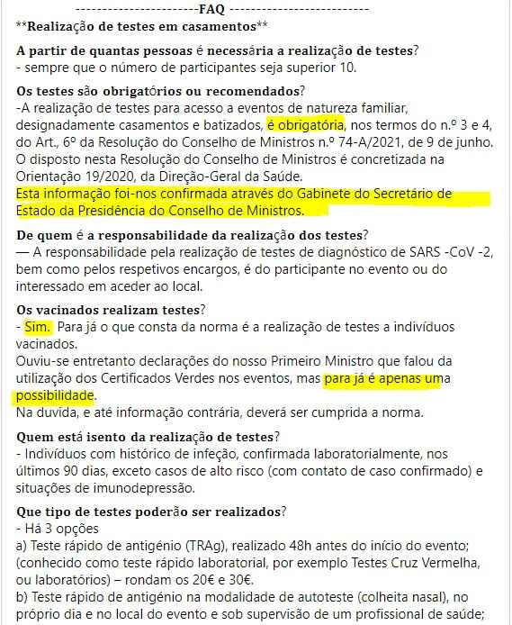 Norma 019/2020: Critérios para eventos de natureza familiar (DGS) 💍​💒 - 1