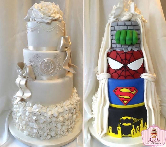 Bolo de Casamento: 10 inspirações para o tema "Super-Heróis" 🍰🦸 2
