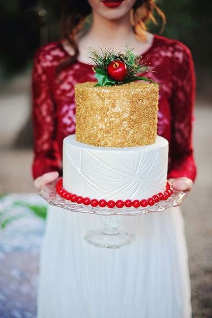 Casamentos Natalícios: 10 inspirações para Bolos de Casamento 🍰🎄🎅 5