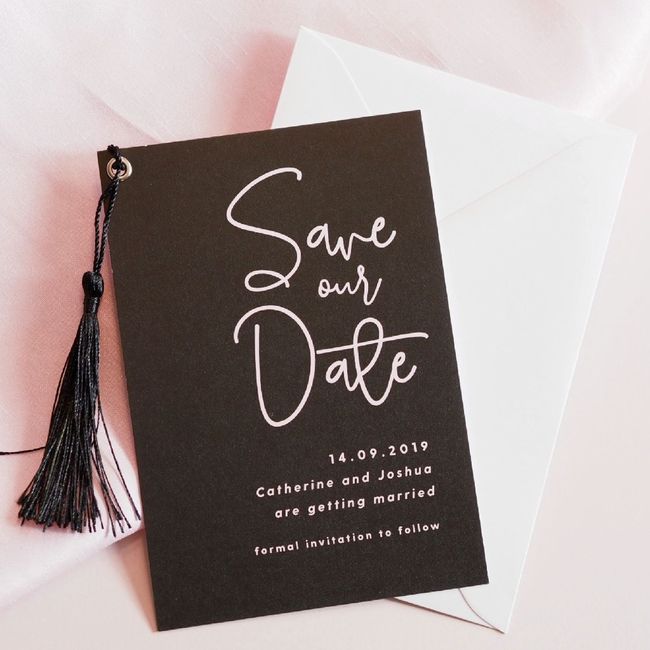 E se a cor do vosso casamento fosse... Preto | 10 inspirações para os Save The Date & Convites ⚫📜 6