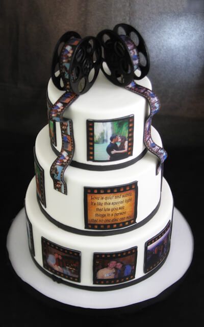 Dia Mundial do Cinema: 5 inspirações de Bolos de Casamento 👀🎬 4