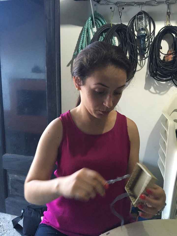 A noiva também trabalha...não é só tirar fotos...