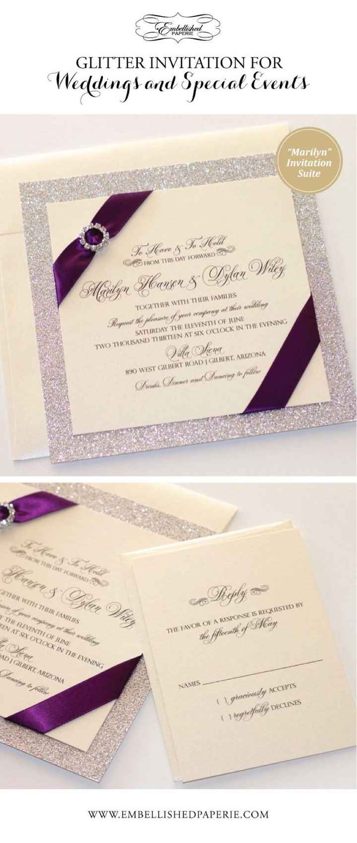Decoração tons prata e roxo/lilas - 11
