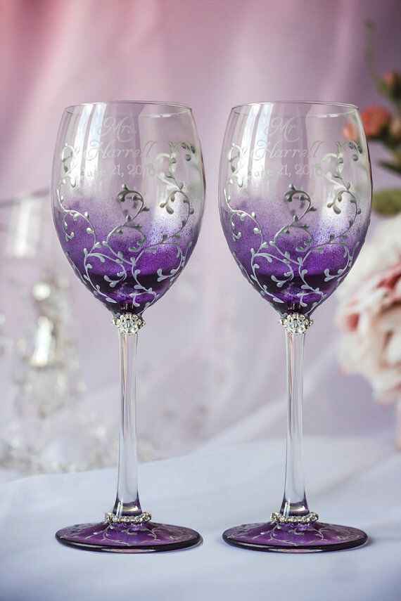 Decoração tons prata e roxo/lilas - 12