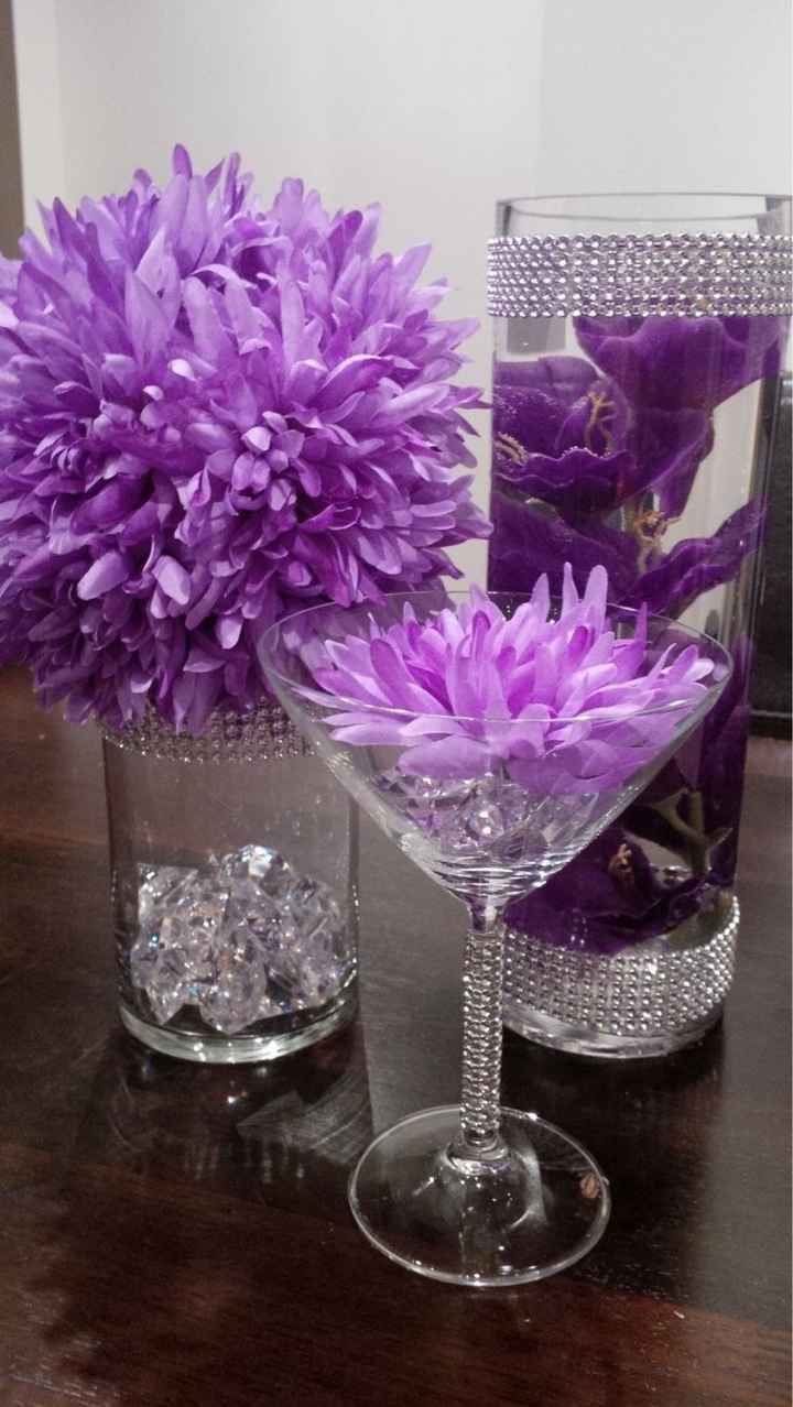 Decoração tons prata e roxo/lilas - 17