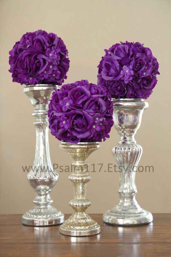 Decoração tons prata e roxo/lilas - 27