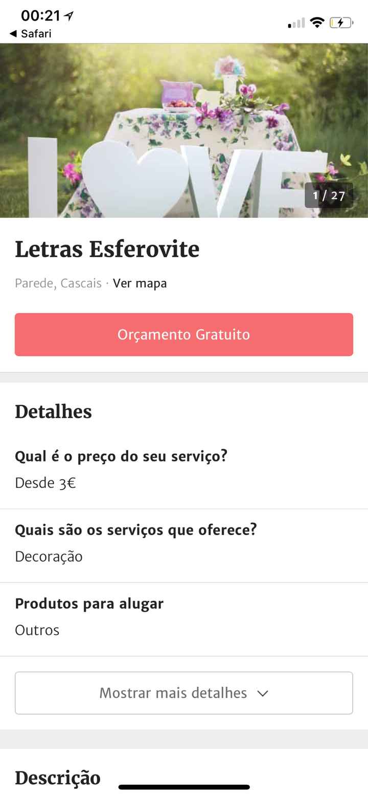 Letras em esferovite - 1