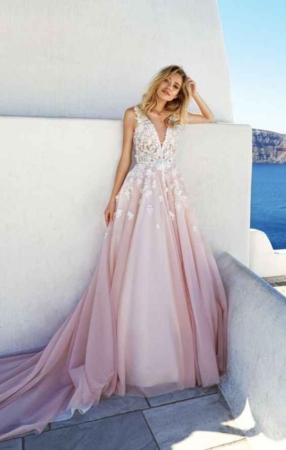 Outubro cor de Rosa - vestido de noiva rosa 😍 - 1