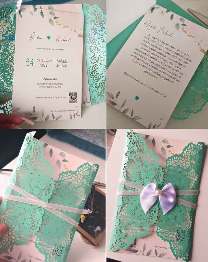 a elaboração dos meus convites Parte 1 - 1