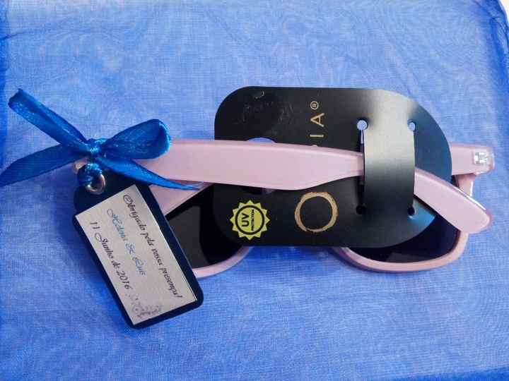 Com o cartãozinho de agradecimento