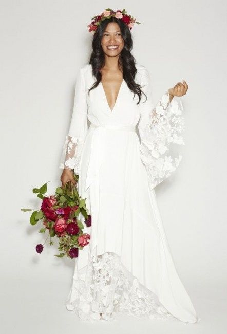 2) Vestido de noiva boho