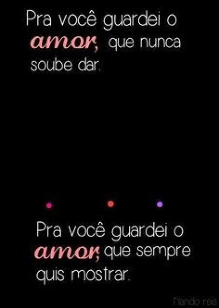 Pra você...