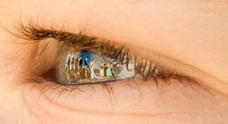 8) Fotos no reflexo dos olhos