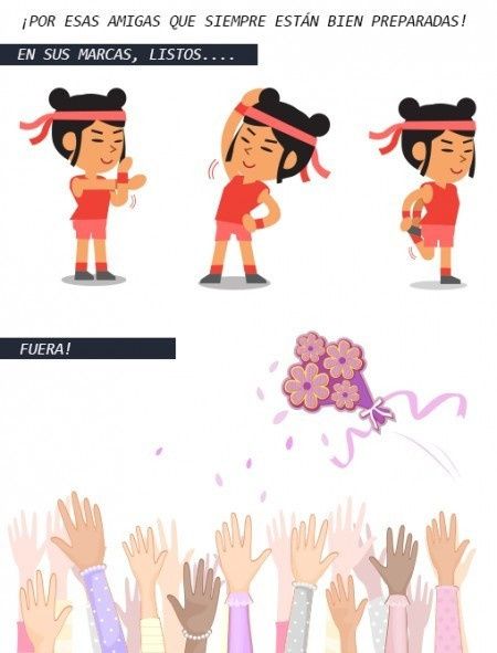 Pegando o buquê em 3,2,1!!!