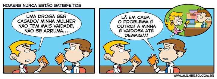 Homens e vaidade feminina