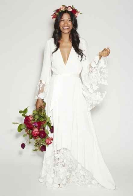 2) Vestido de noiva boho