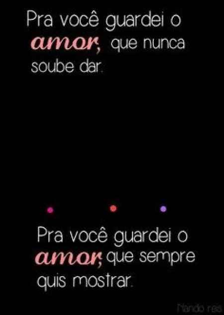 Pra você...