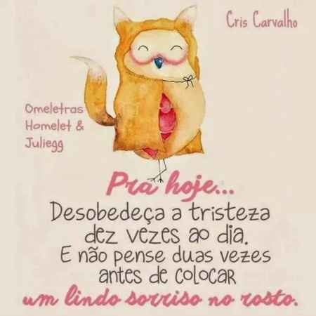 Para hoje...