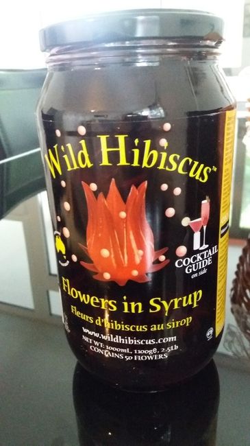 Hibiscus (roas comestíveis para colocar nos copos dos convidados)