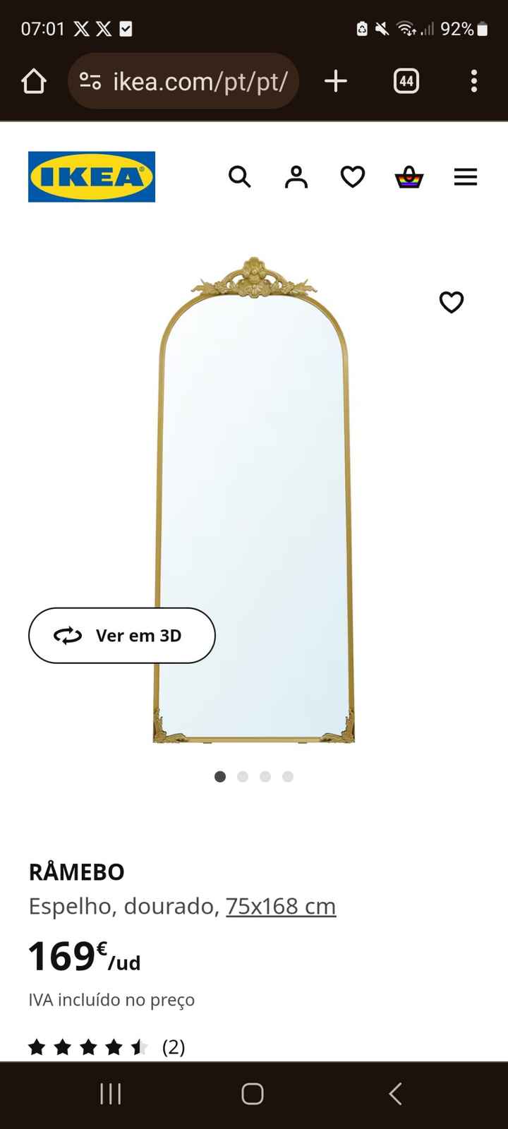 Alguém sabe onde comprar ou alugar um espelho do género para seatplanning? Muito obrigada! - 1