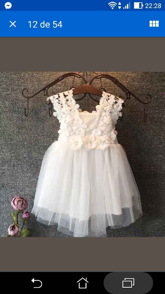 Vestido para menina das alianças - 1