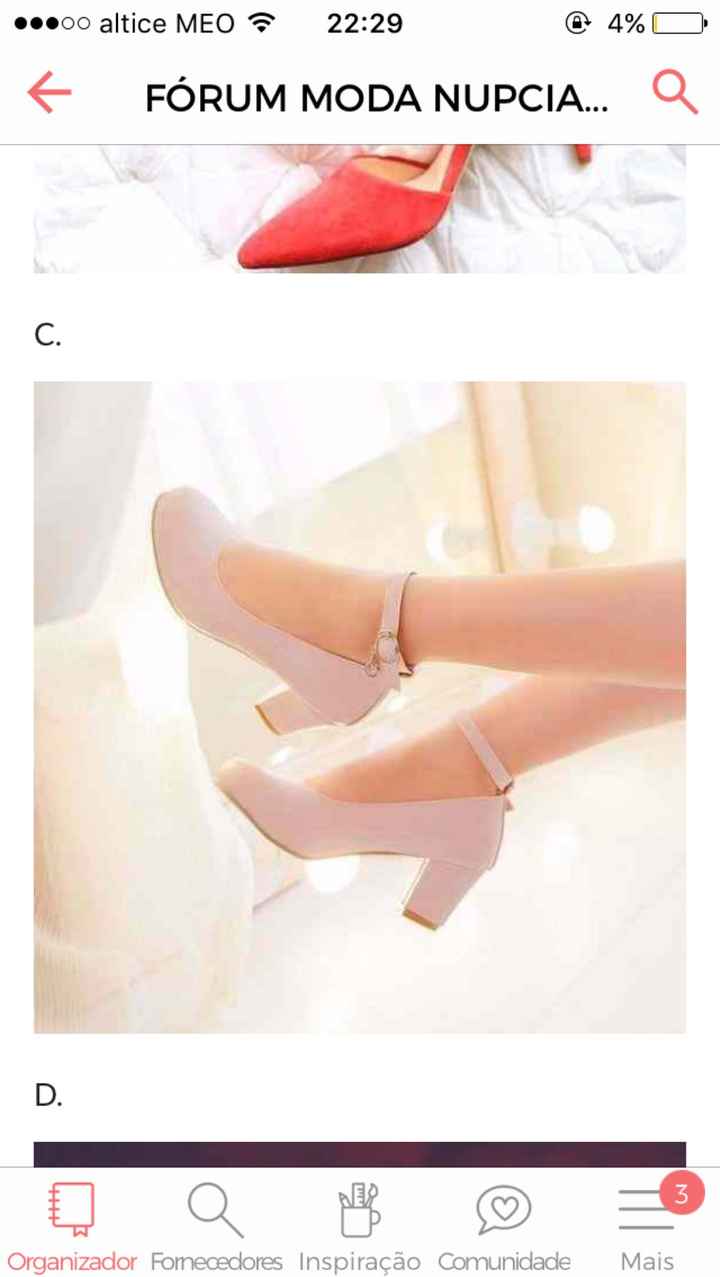 Procura de sapatos para o grande dia - 1