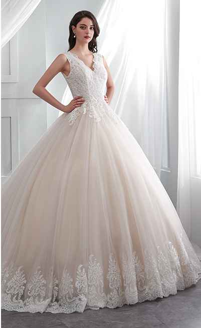 O corte do vestido de noiva vai ser __________ - 1