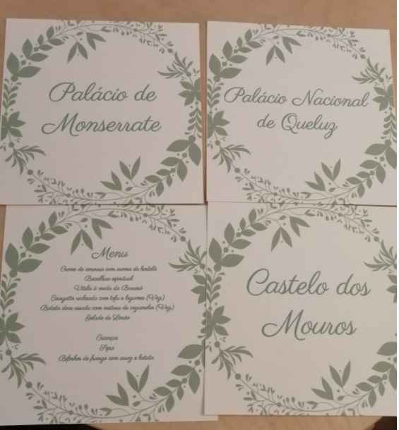 Ideias para marcadores de mesas - 2