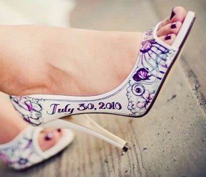 Inspiração 20 (e porque não colocar a data do casamento gravada nos sapatos?  eu sinceramente, não t