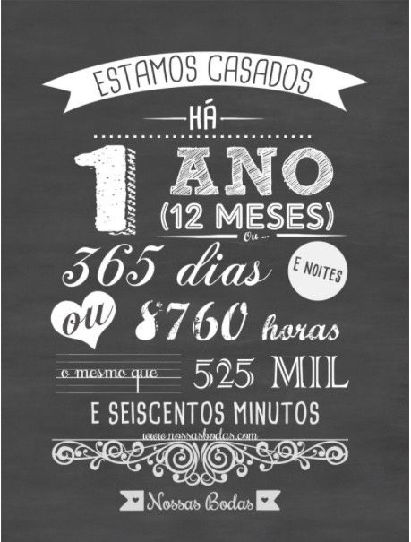Tema 1o aniversário de casamento - 1